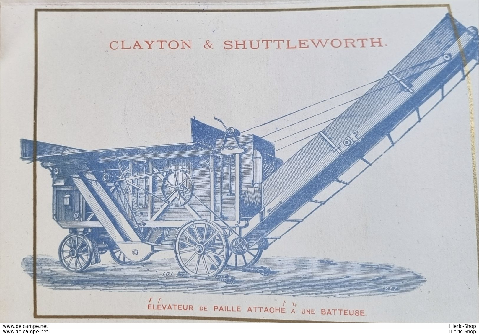 ± 1900 Dépliant publicitaire CLAYTON & SHUTTLEWORTH - Fabricants de locomobiles 12 modèles - Très bon état