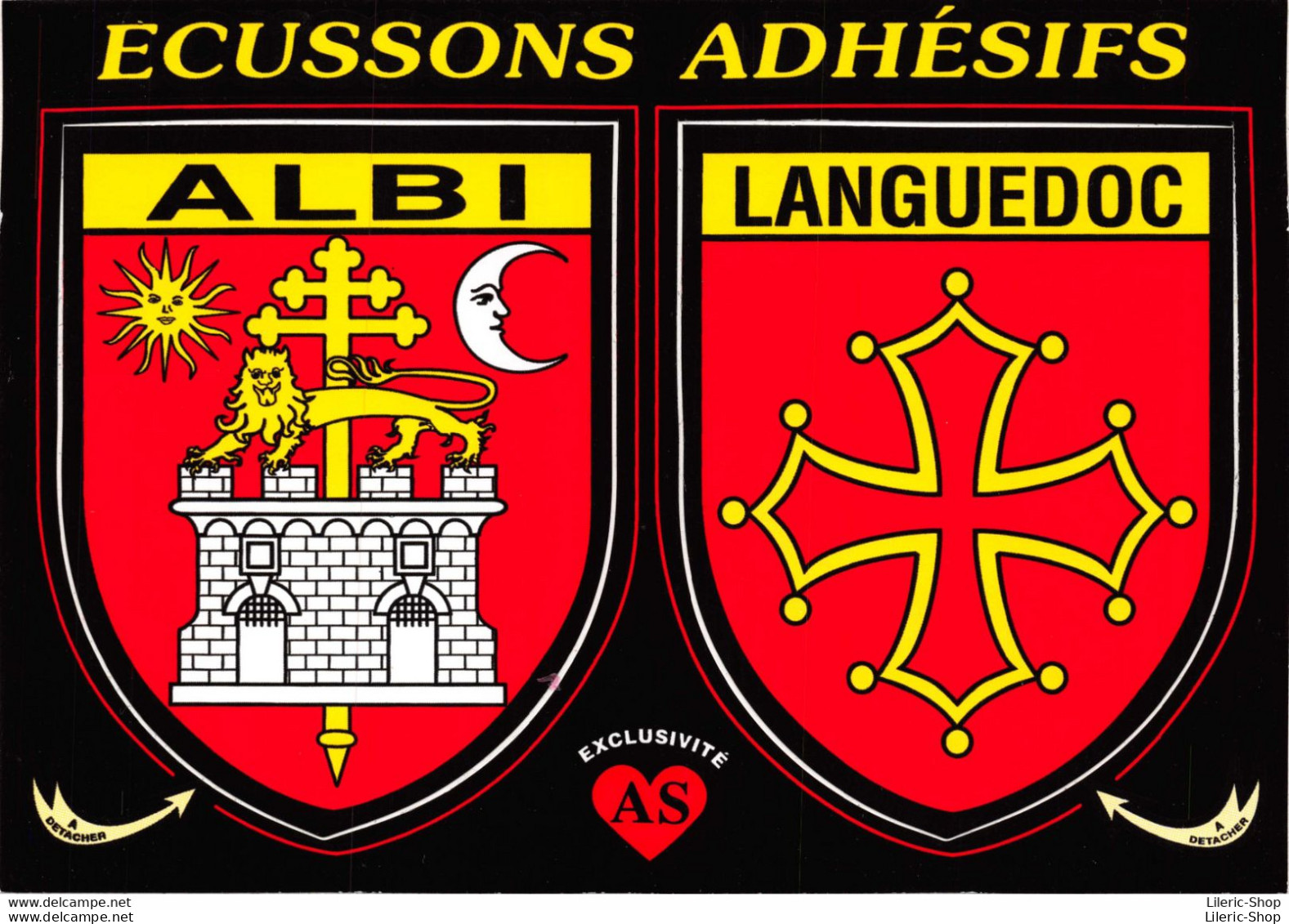 [81] ALBI - LANGUEDOC  -  Cpm Autocollant Adhésif Blason écusson -  ♥♥♥ - Albi