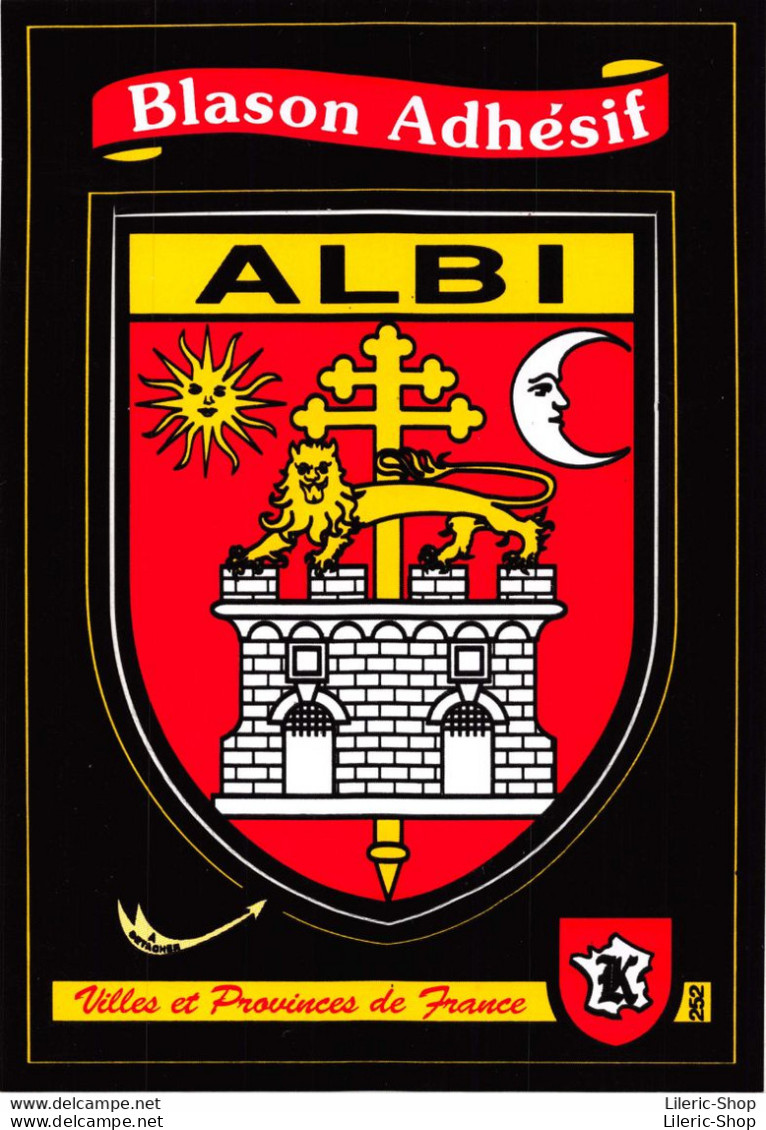 [81] ALBI -  Cpm Autocollant Adhésif Blason écusson -  ♥♥♥ - Albi