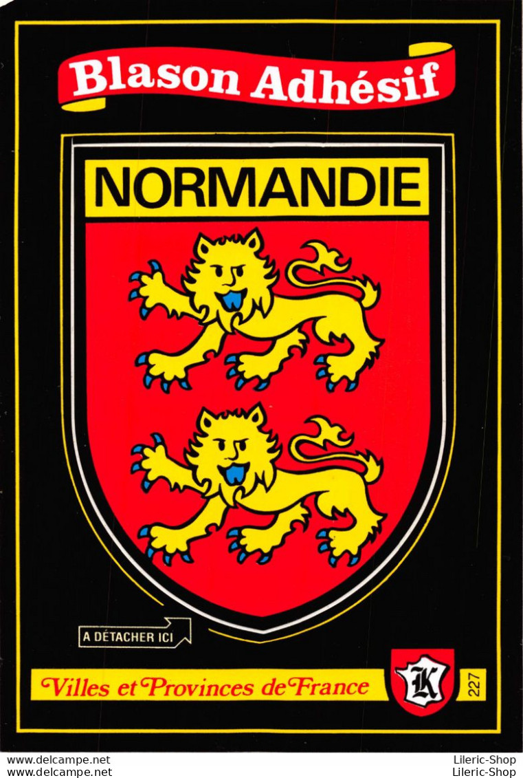 NORMANDIE - Cpm Autocollant Adhésif Blason écusson -  ♥♥♥ - Haute-Normandie