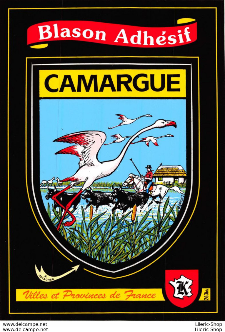 [30] CAMARGUE Cpm Autocollant Adhésif Blason écusson -  ♥♥♥ - Other & Unclassified