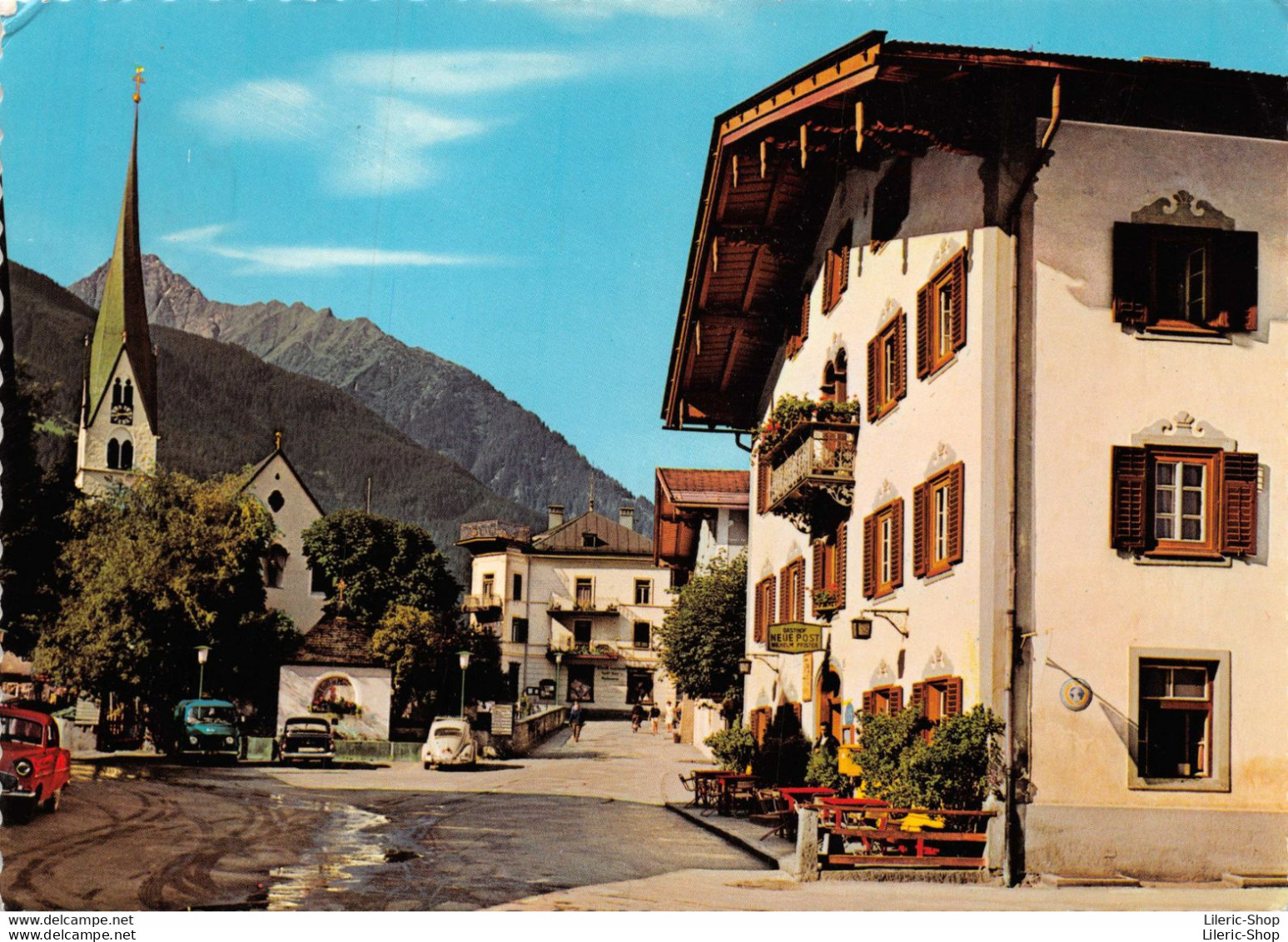 Autriche > Tyrol -  Mayrhofen Im Zillertal - Gasthof  "Neue Post" -  Auto Vw Cox -  Cpsm GF 1966 ♦♦♦ - Zillertal