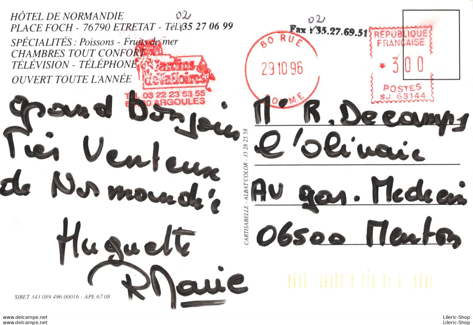 [76]  Etretat  - Hôtel De Normandie Place Foch - Multivues - Cpm 1996 ♥♥♥ - Etretat