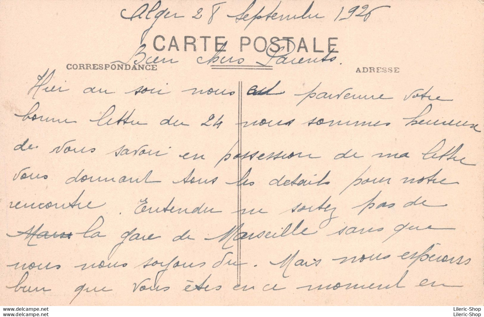 ALGER  Le Palais Consulaire - Tramway  N° 68 Collection Idéale  Cpa 1926 ♥♥♥ - Algiers