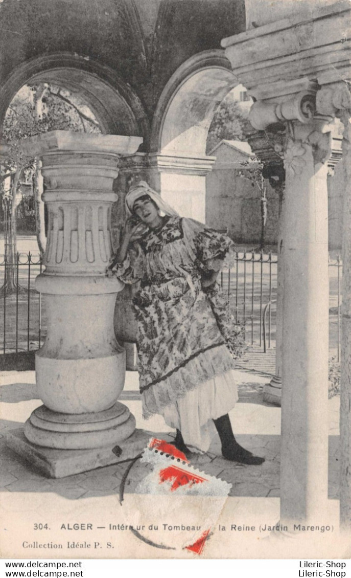 ALGER - Intérieur Du Tombeau De La Reine (Jardin Marengo) Cpa 1914  ♦♦♦ - Algiers