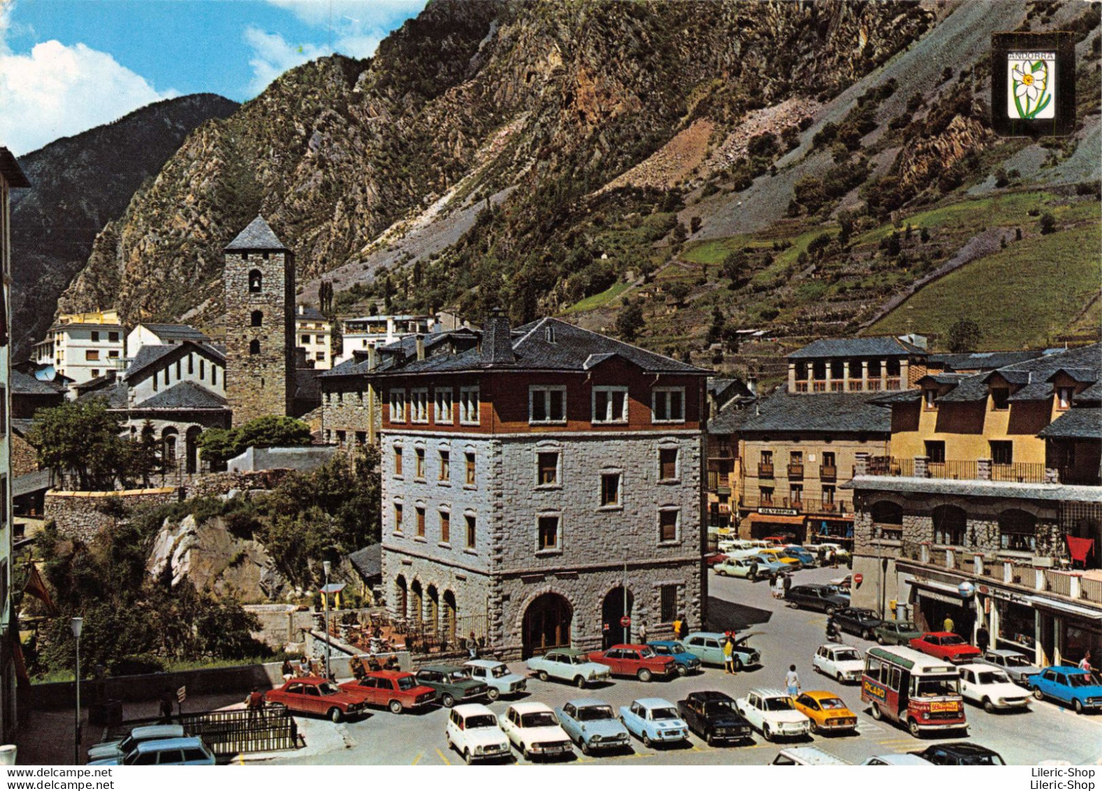 VALLS D'ANDORRA. Plaza De La Iglesia - Autos Autobus Cpm GF ( ͡♥ ͜ʖ ͡♥) ♥ - Andorre