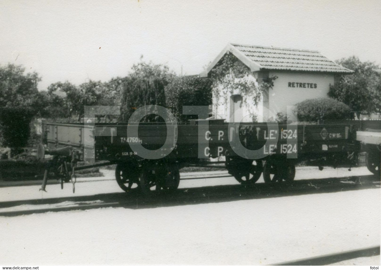 50s TRAIN CARRIAGE WAGON CP  COMBOIO PORTUGAL PHOTO FOTO AT26 - Trains