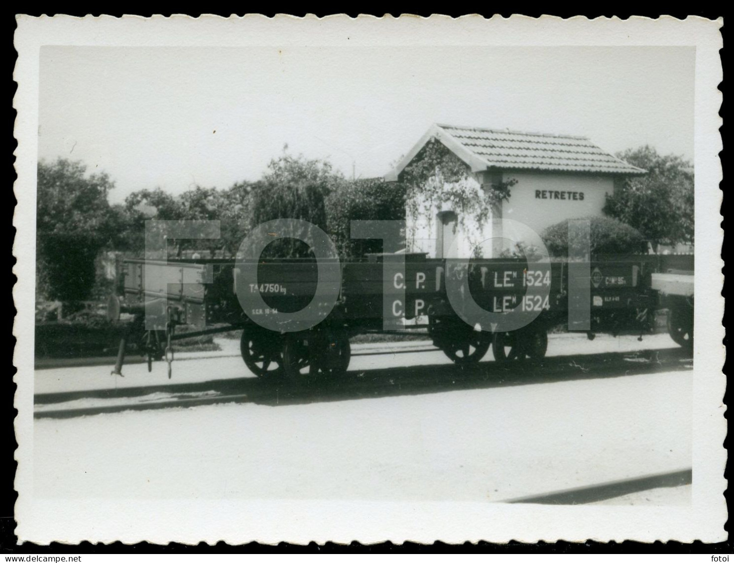 50s TRAIN CARRIAGE WAGON CP  COMBOIO PORTUGAL PHOTO FOTO AT26 - Trains