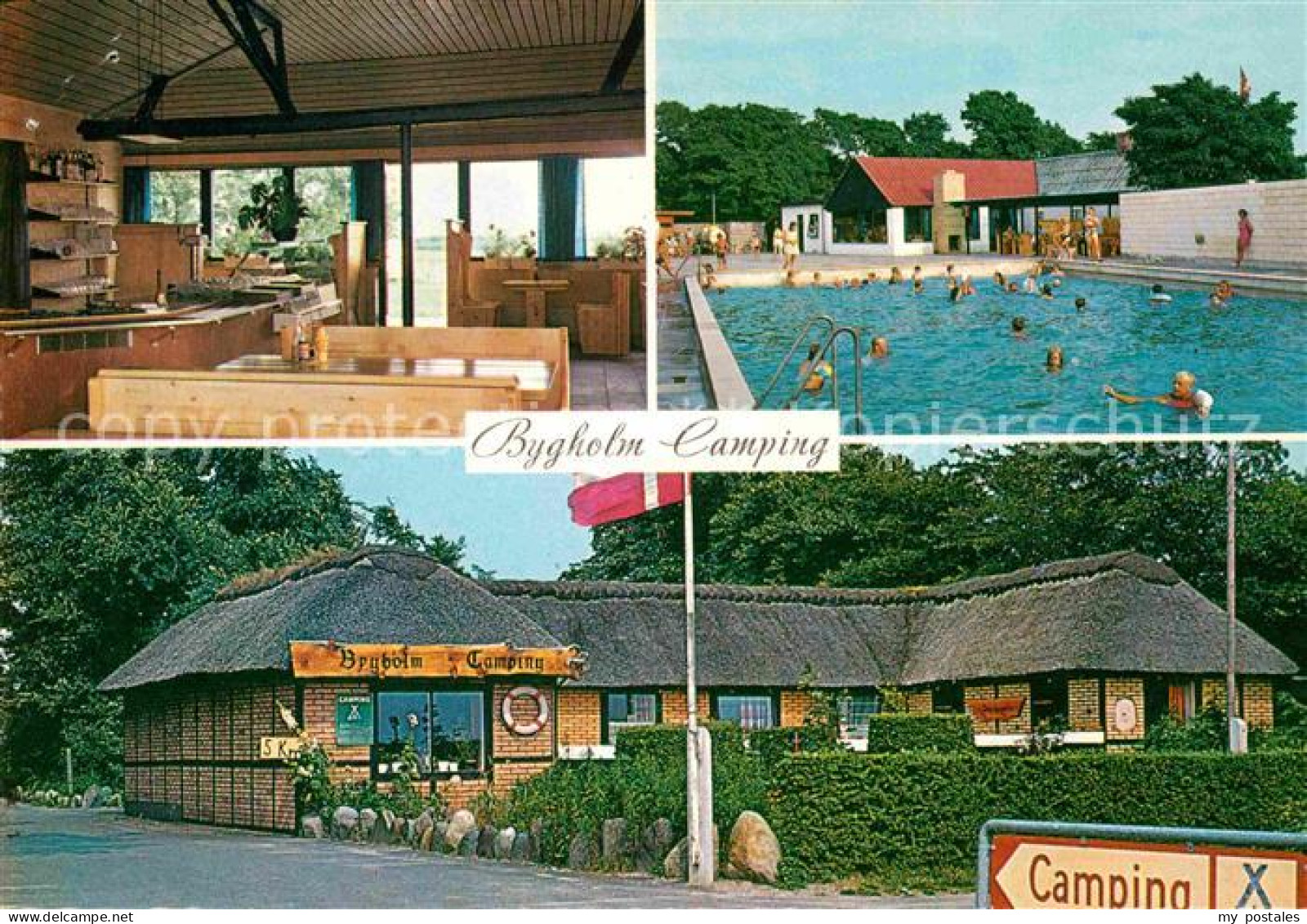 72683434 Veslos Bygholm Camping Cafeteriet Swimmingpool Lejrchef-boligen Daenema - Denmark