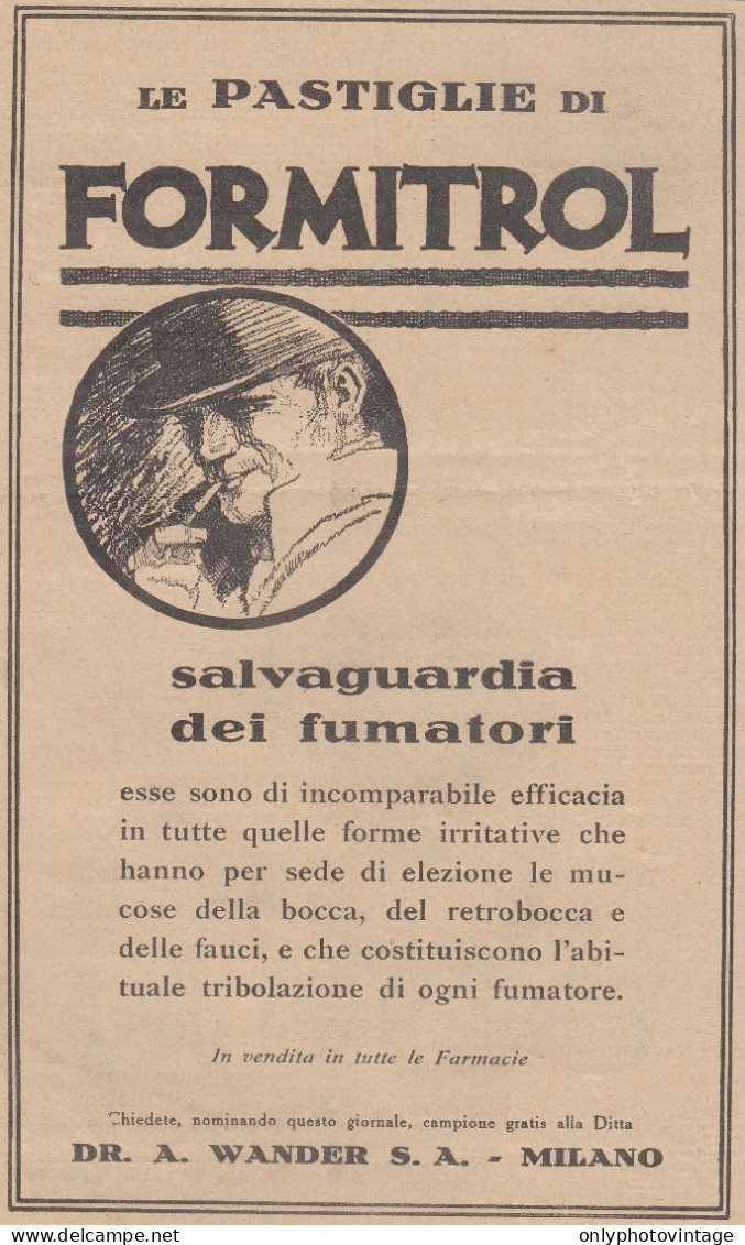 FORMITROL - Illustrazione - 1931 Pubblicità Epoca - Vintage Advertising - Werbung