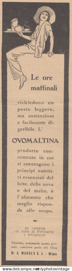 OVOMALTINA - Le Ore Mattinali - 1931 Pubblicità - Vintage Advertising - Werbung