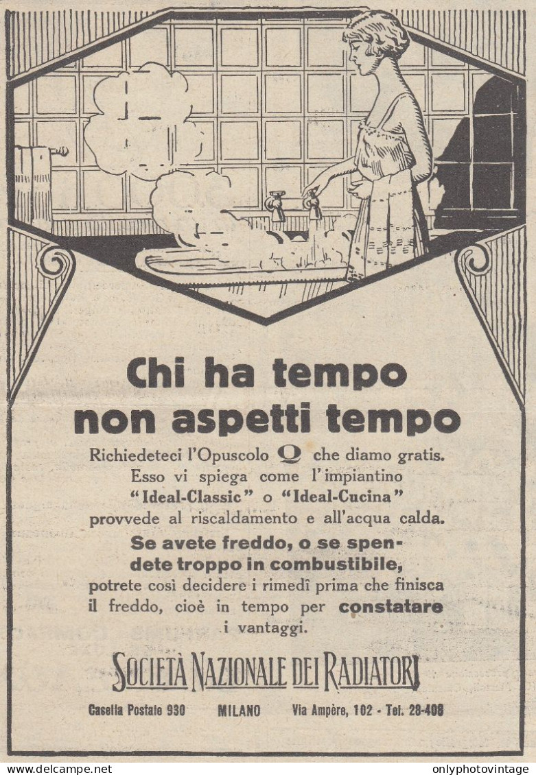 Società Nazionale Dei Radiatori - 1930 Pubblicità - Vintage Advertising - Werbung