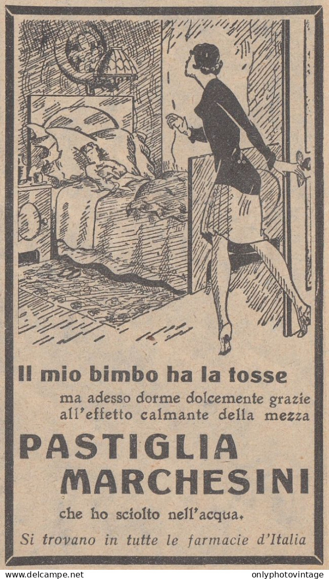 Pastiglia MARCHESINI - 1930 Pubblicità Epoca - Vintage Advertising - Advertising