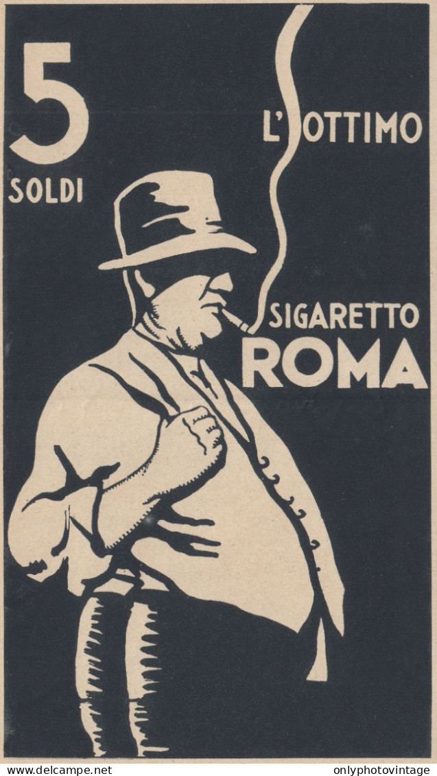 Sigaretto ROMA - 1934 Pubblicità Epoca - Vintage Advertising - Publicidad