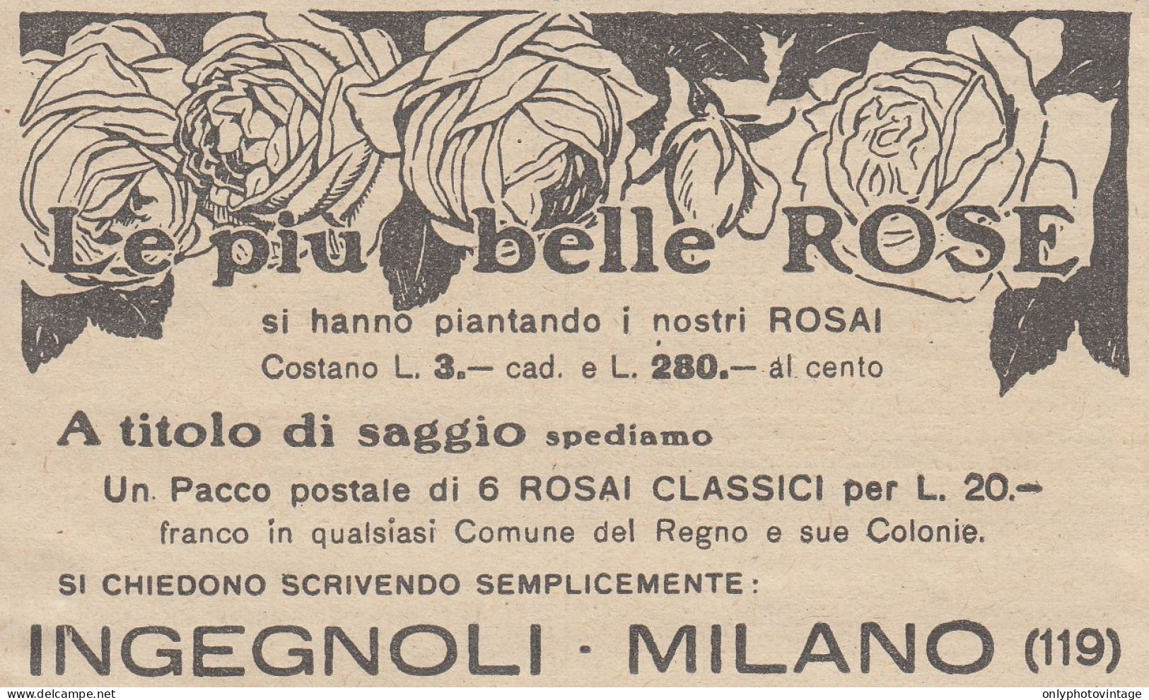 Rosai Ingegnoli - Milano - 1930 Pubblicità Epoca - Vintage Advertising - Publicités
