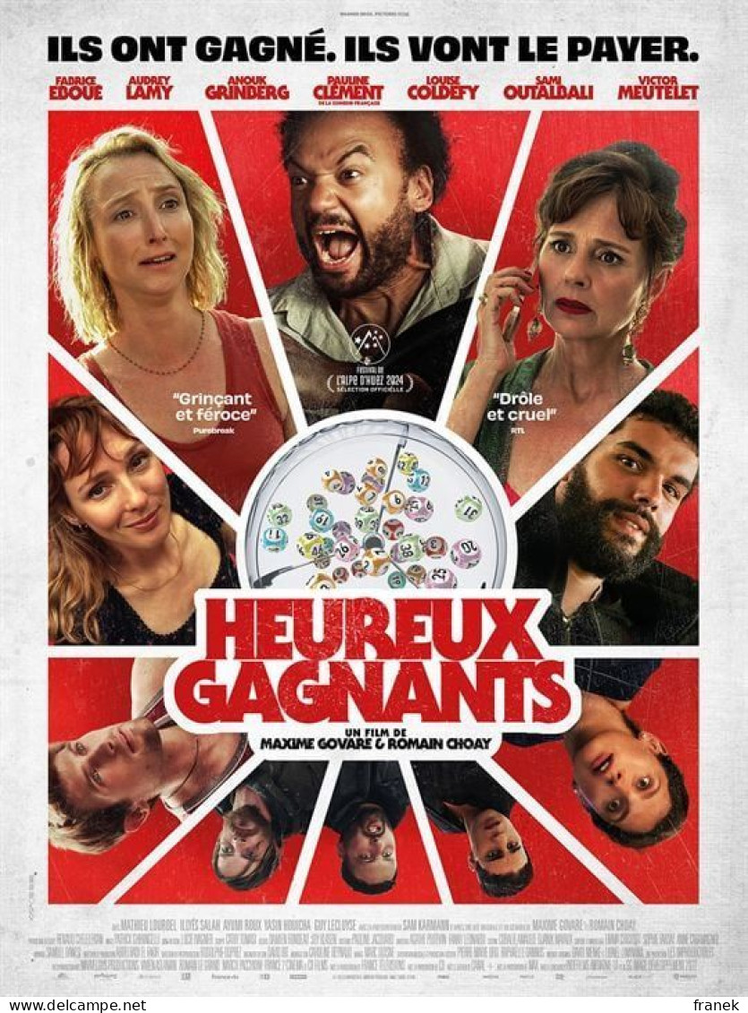 Affiche De Cinéma " HEUREUX GAGNANTS " Format 120X160cm - Affiches & Posters