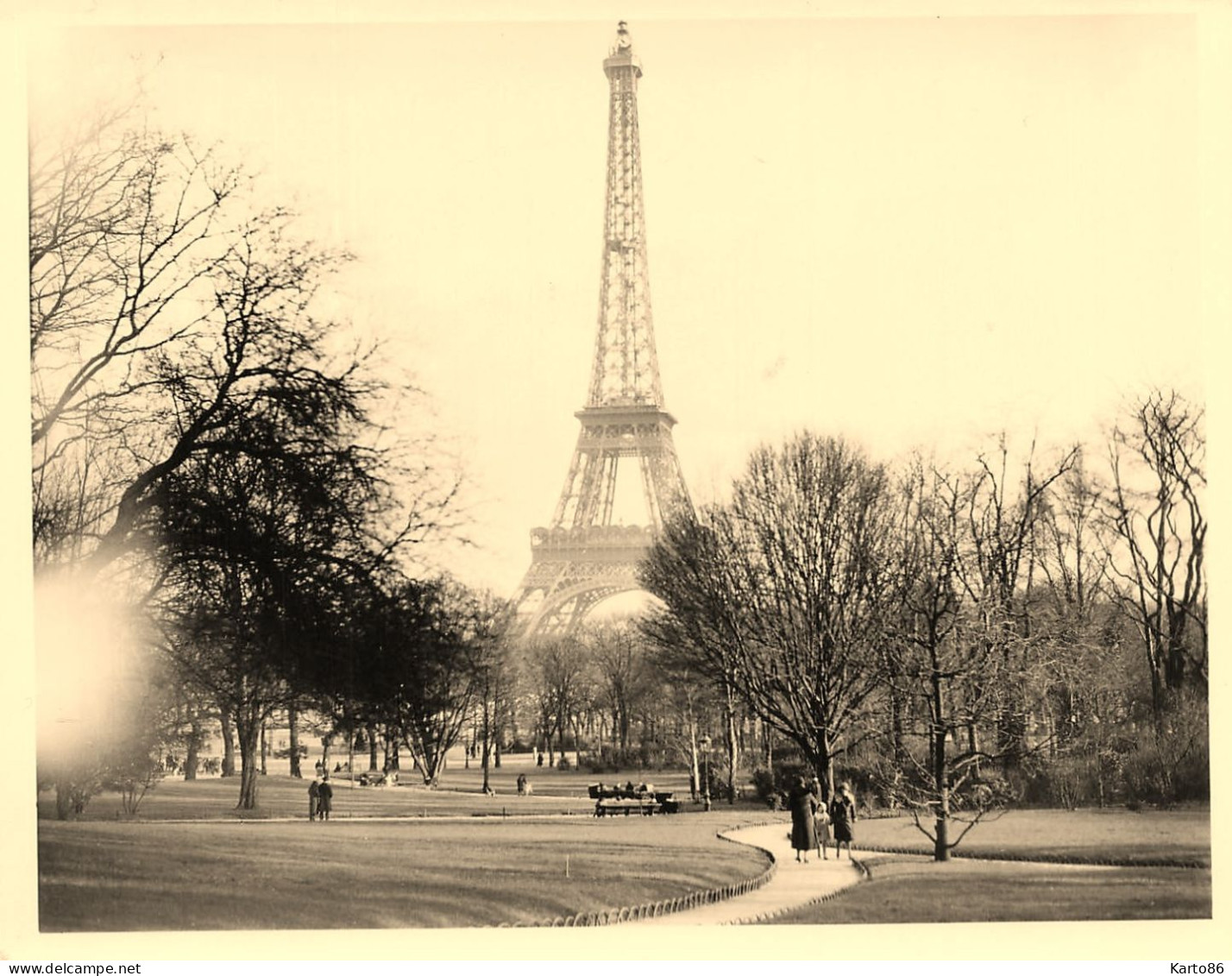Paris 7ème * La Tour Eiffel * TOUR EIFFEL * 3 Photos Anciennes Format 13x10.2cm - District 07