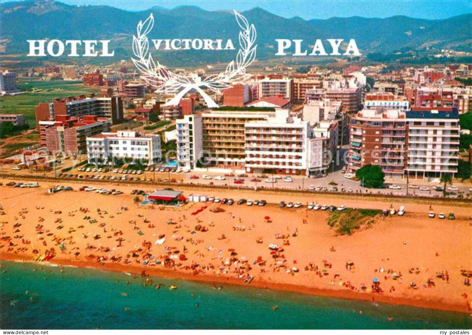 72683110 Pineda De Mar Hotel Victoria Playa Fliegeraufnahme Spanien - Autres & Non Classés