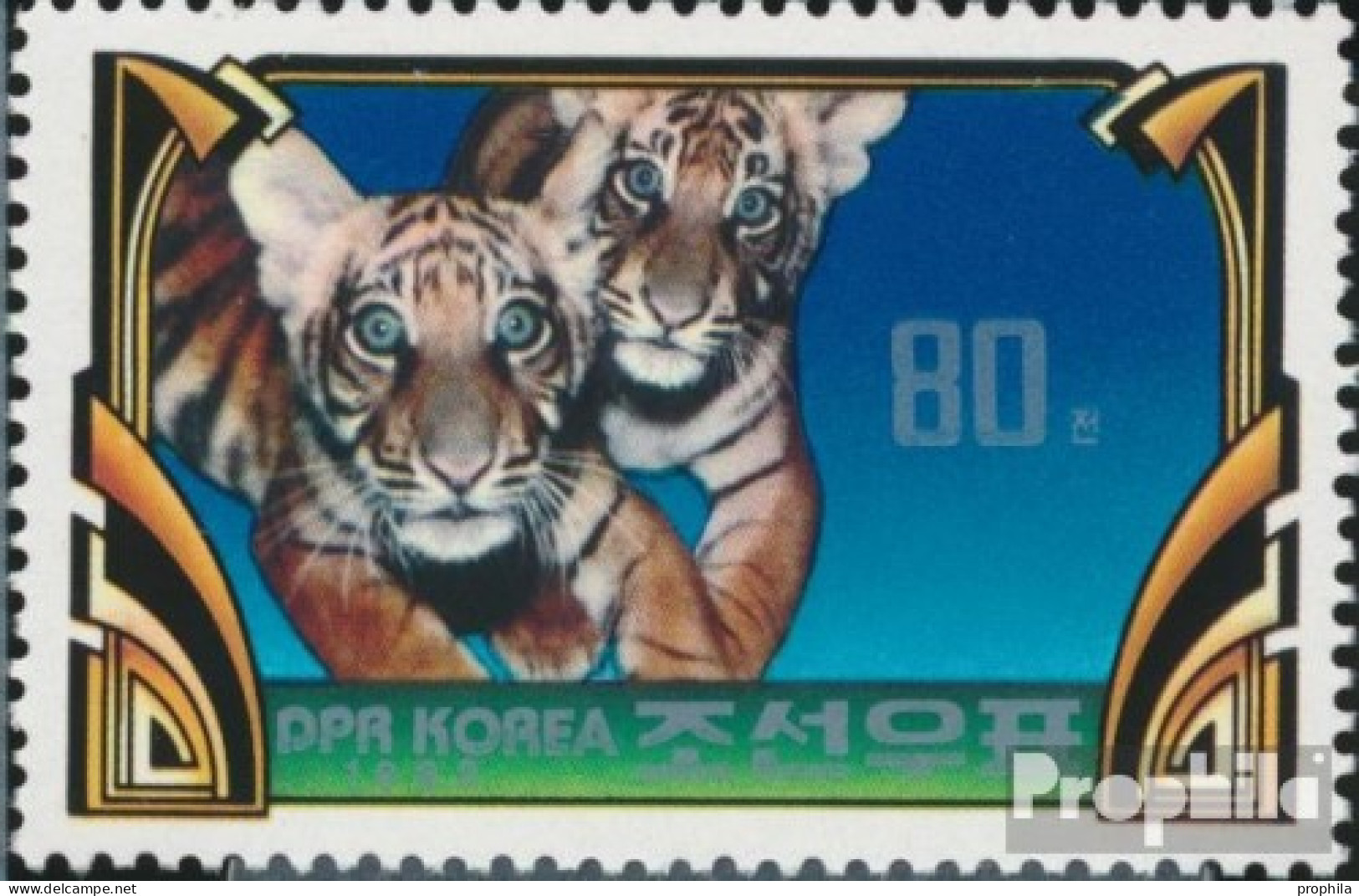 Nord-Korea 2244A (kompl.Ausg.) Postfrisch 1982 Tiger - Corea Del Norte