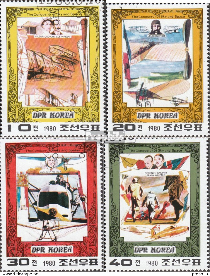 Nord-Korea 1997A-2000A (kompl.Ausg.) Postfrisch 1980 Flugpioniere - Korea (Nord-)