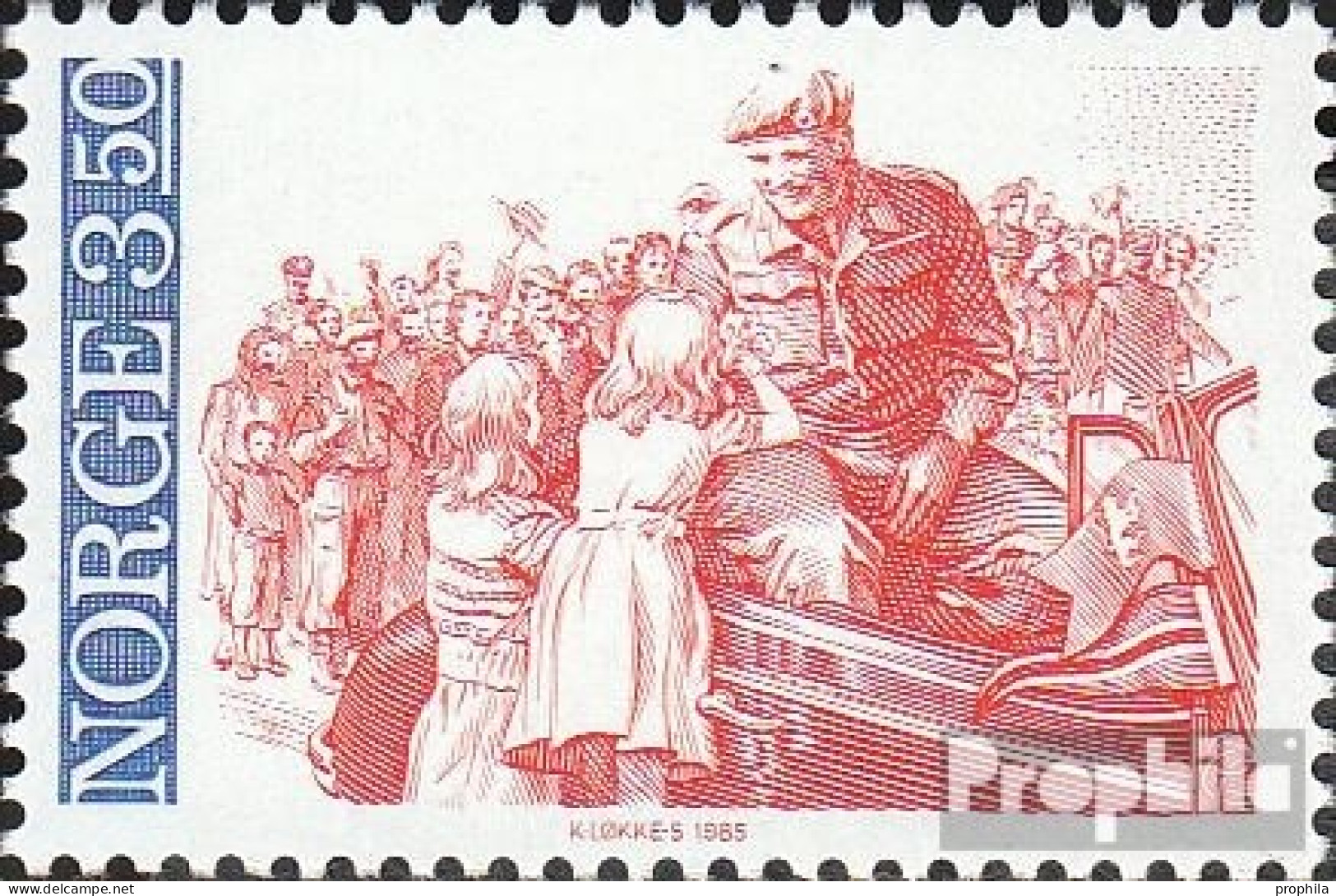 Norwegen 920 (kompl.Ausg.) Postfrisch 1985 Jahrestag Der Befreiung - Unused Stamps