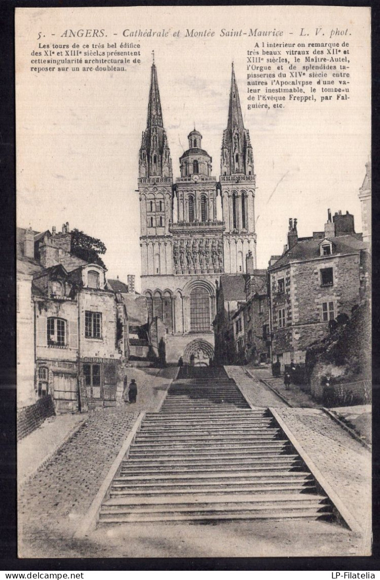 France - Angers - Cathedrale Et Montée Saint Maurice - Angers