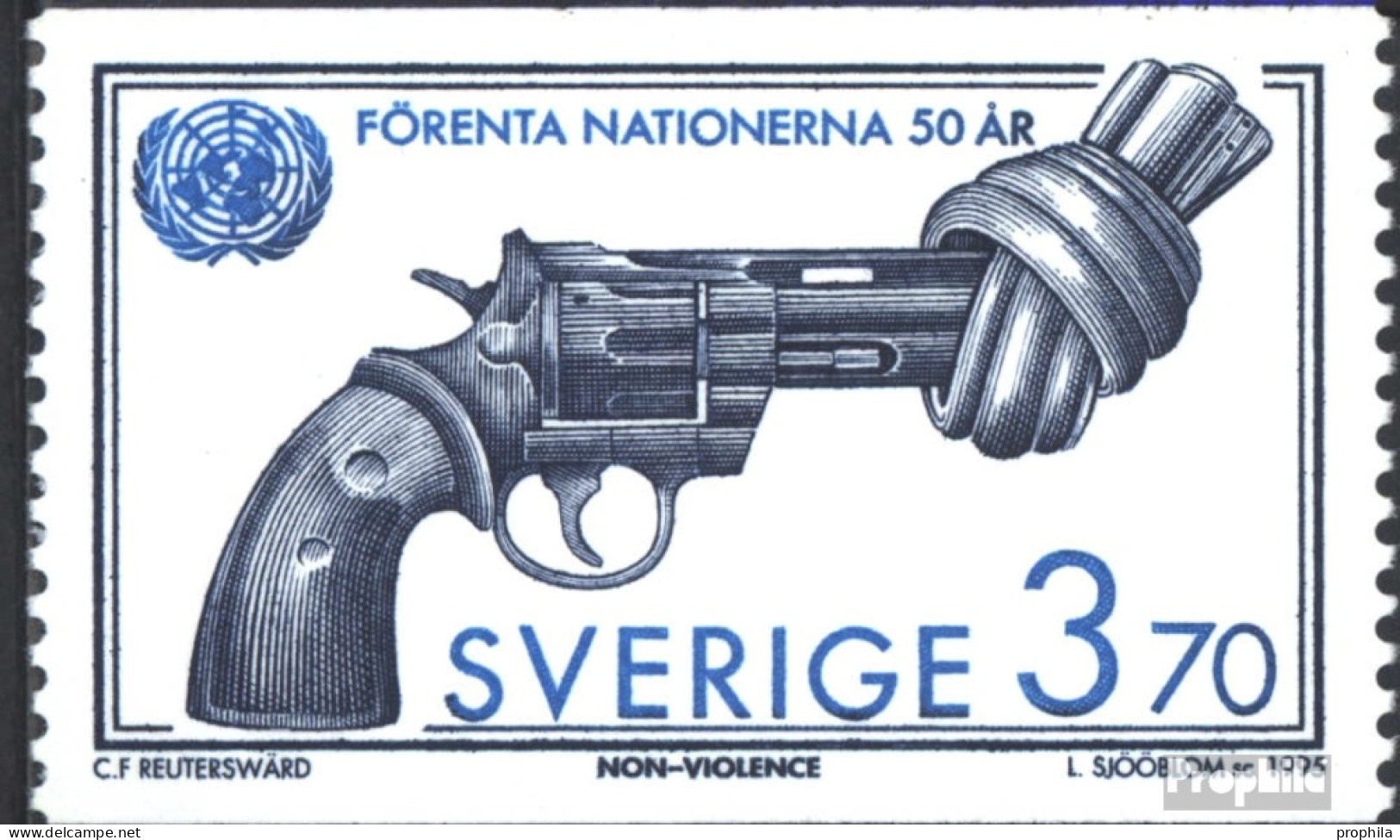 Schweden 1899 (kompl.Ausg.) Postfrisch 1995 50 Jahre UNO - Ongebruikt