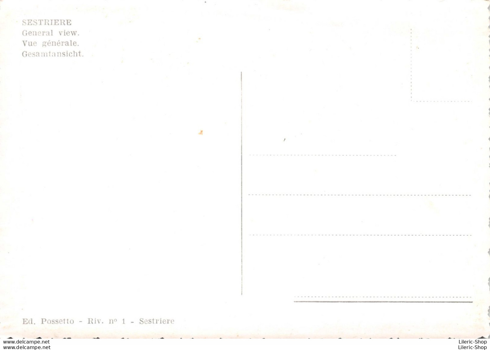 SESTRIERE  - Panorama - General View. Vue Générale. Gesamtansicht. ± 1960 ♥♥♥ - Other & Unclassified