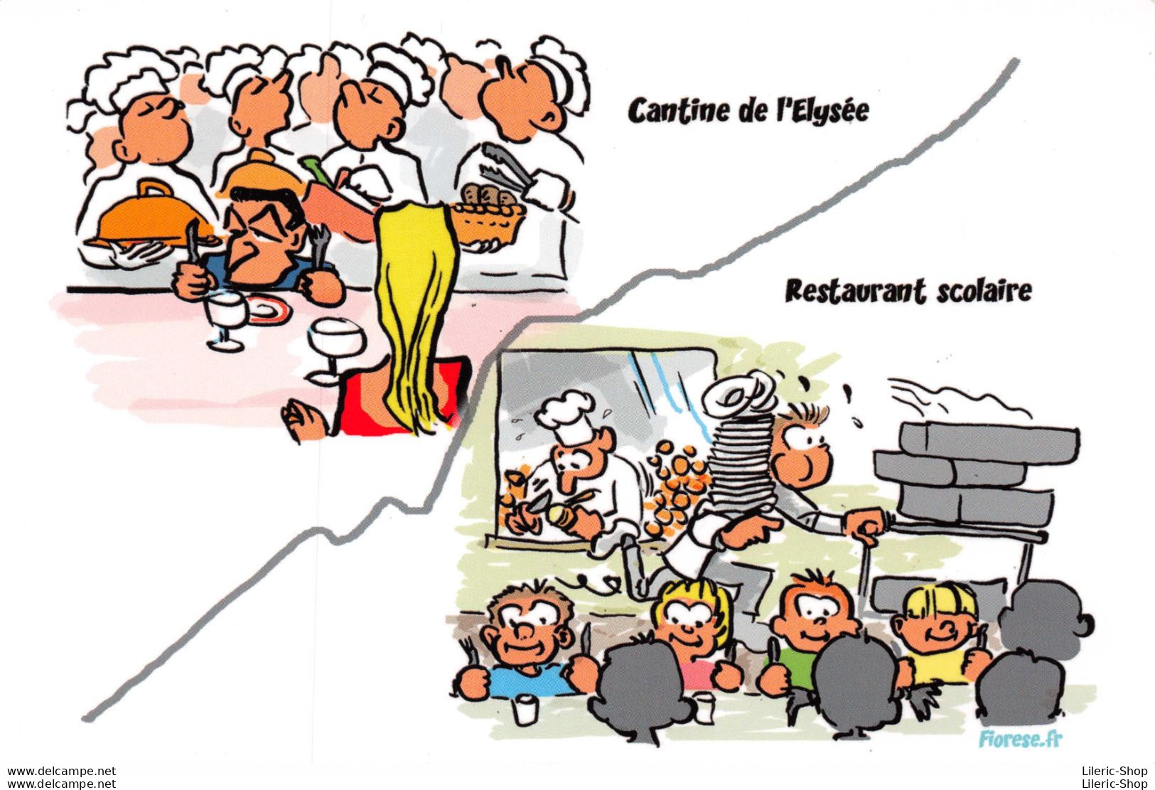 CFDT Pétition Pour Le Soutien Au Service Public Cantine Elysée Et Restaurant Scolaire - Illustrateur Laurent FIOREZE ♥♥♥ - Labor Unions