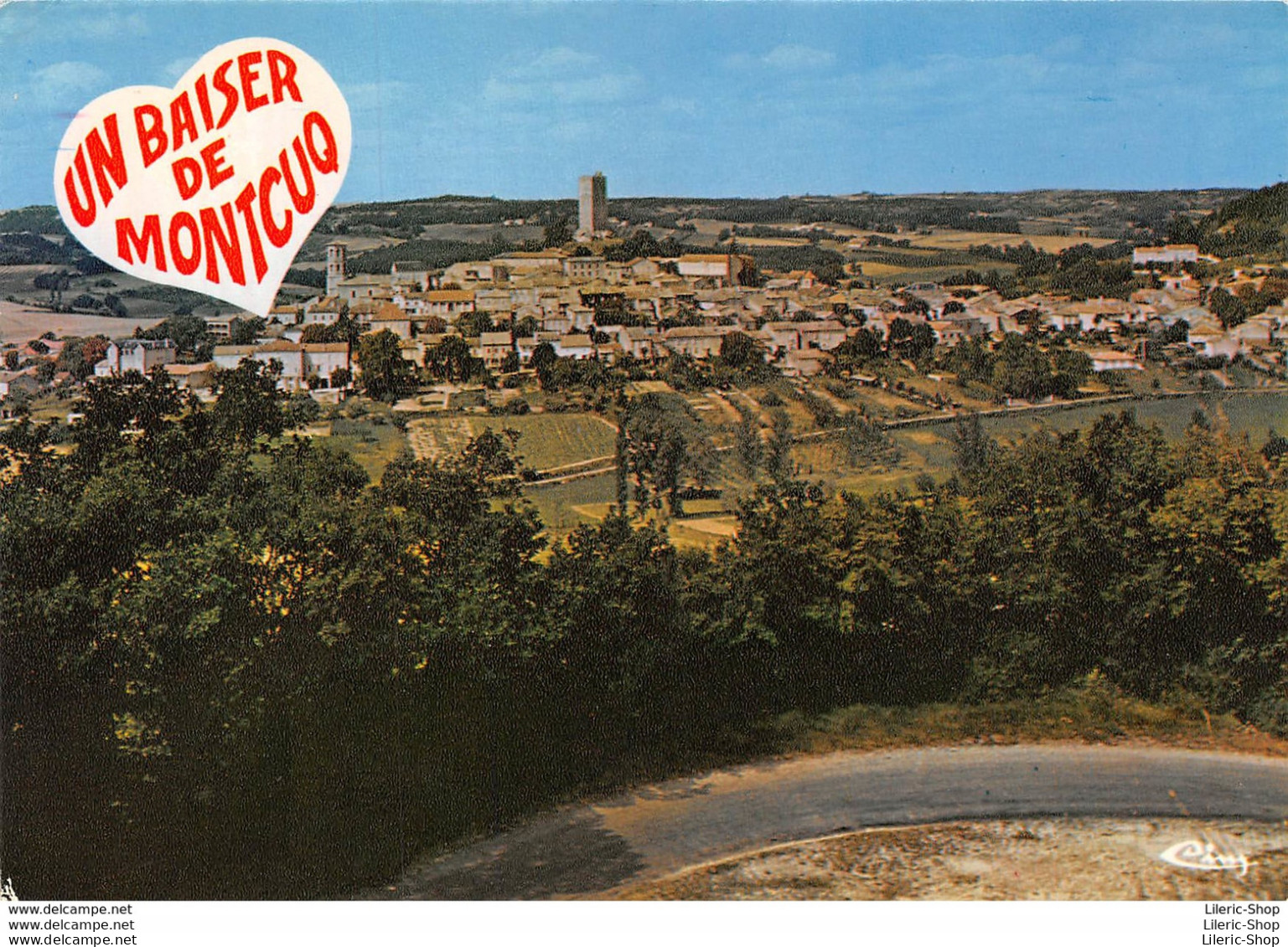 [46] UN BAISER DE MONTCUQ - VUE GÉNÉRALE -ÉDIT. COMBIER Cpm 1980 - Montcuq