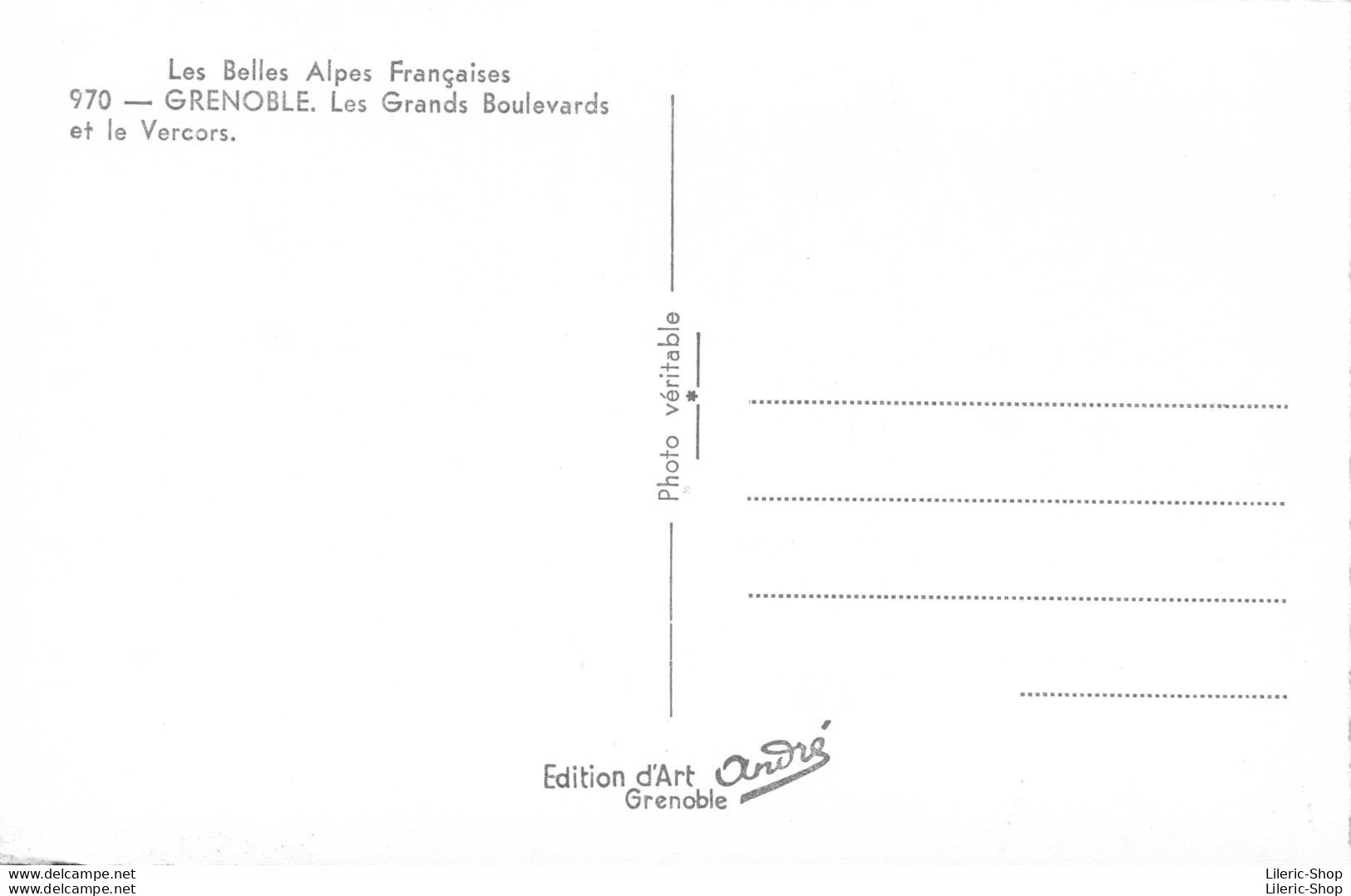 [38]  GRENOBLE.Les Grands Boulevards Et Le Vercors. Cpsm ± 1950 ♥♥♥ - Grenoble