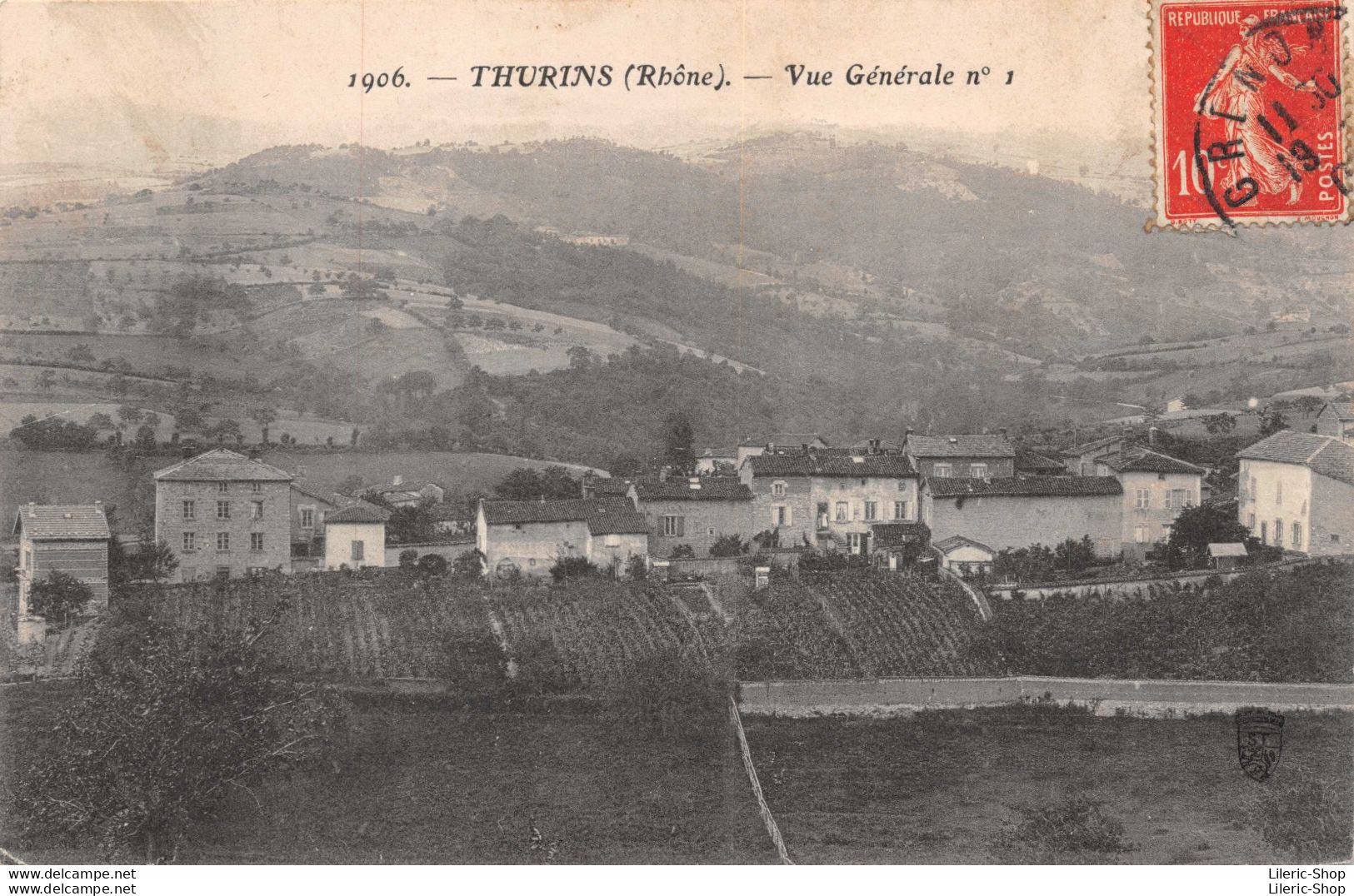 [69] THURINS * - Vue Générale N° 1 Cpa 1909 ♥♥♥ - Other & Unclassified