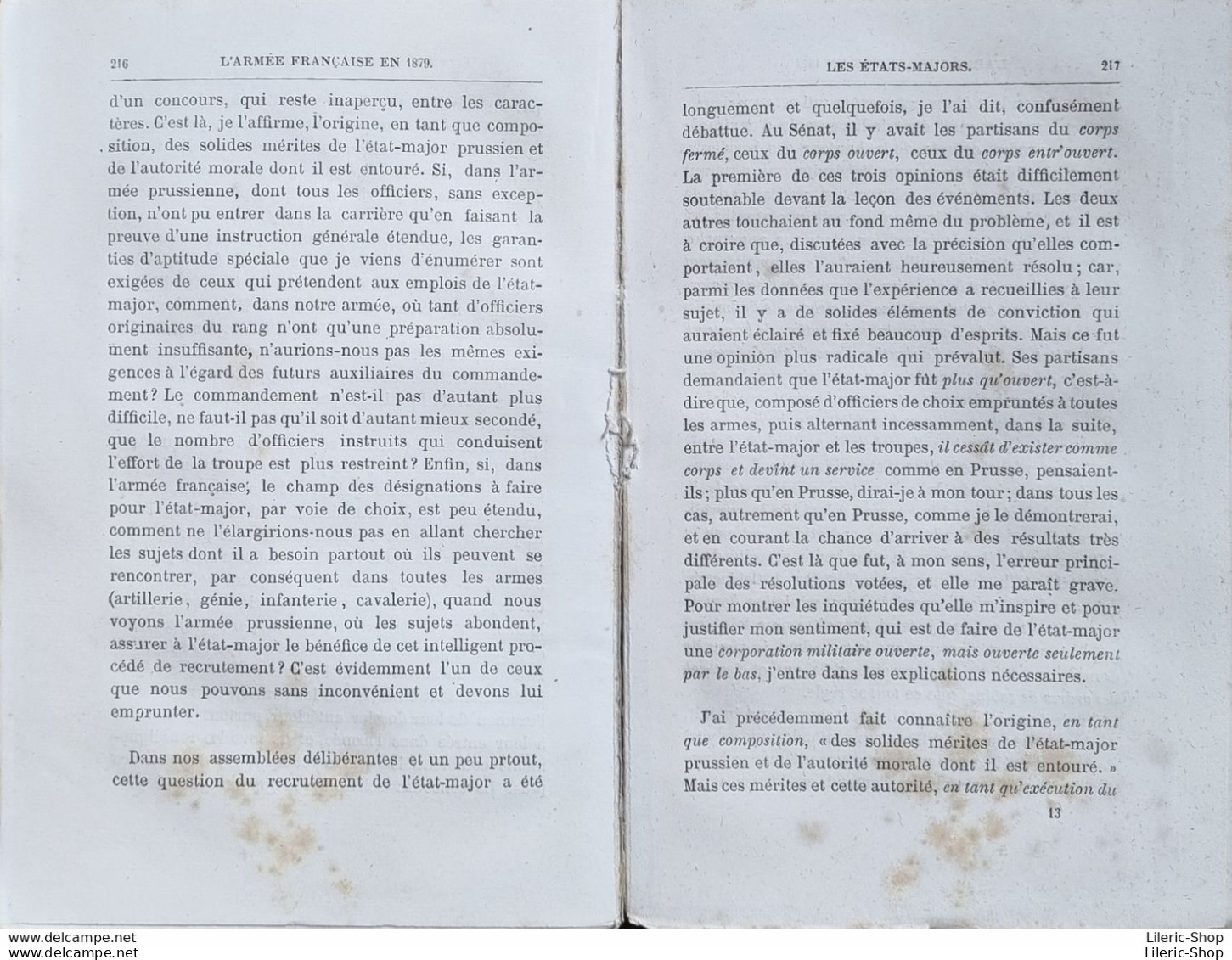 LIVRE MILITARIA  - J. HETZEL & Cie ÉDITEURS - L'ARMÉE FRANÇAISE EN 1879  Par Un Officier En Retraite - 4ème  Édition - 1801-1900