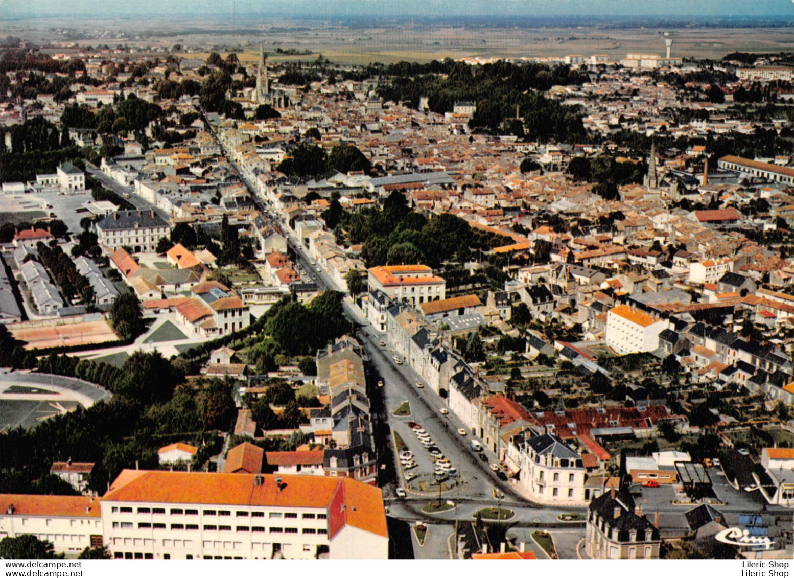 [85] FONTENAY-le-COMTE -Vue Panoramique Aérienne Cpsm GF ± 1960♥♥♥ - Fontenay Le Comte