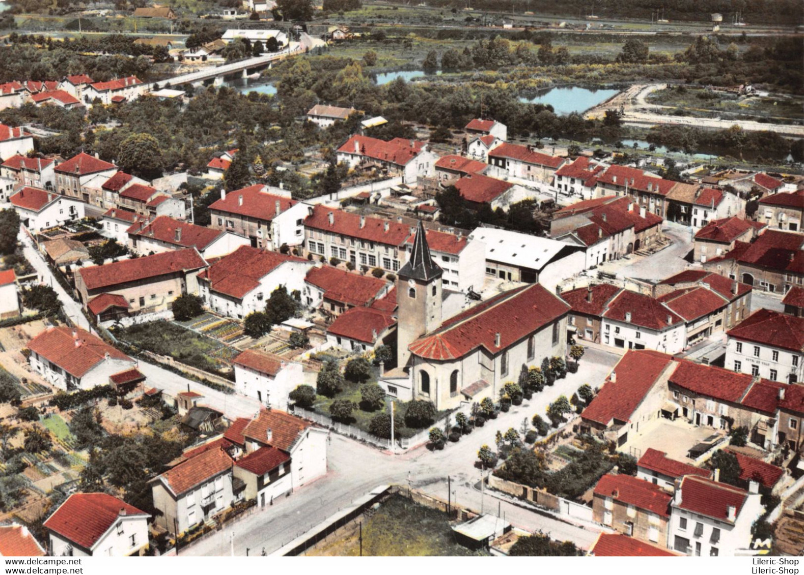 [54] BLAINVILLE-sur-L'EAU  - L'Eglise En Premier Plan Vue Aérienne. Cpsm ±1960 ♥♥♥ - Sonstige & Ohne Zuordnung