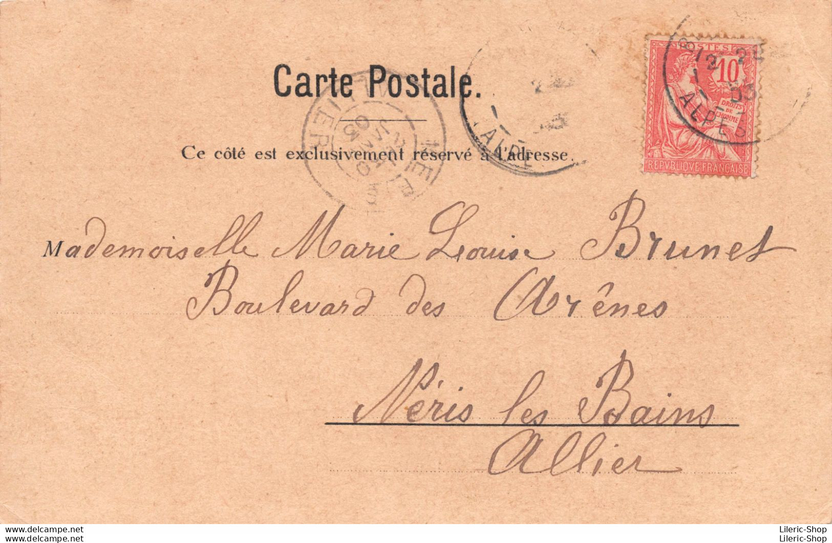 SOUVENIR DE MONTE CARLO  Rouge Perd Et Noir Perd, La Banque Gagne Toujours ! # Casino - J. PINTON, Éd. Cpa 1903 ♣♣♣ - Monte-Carlo