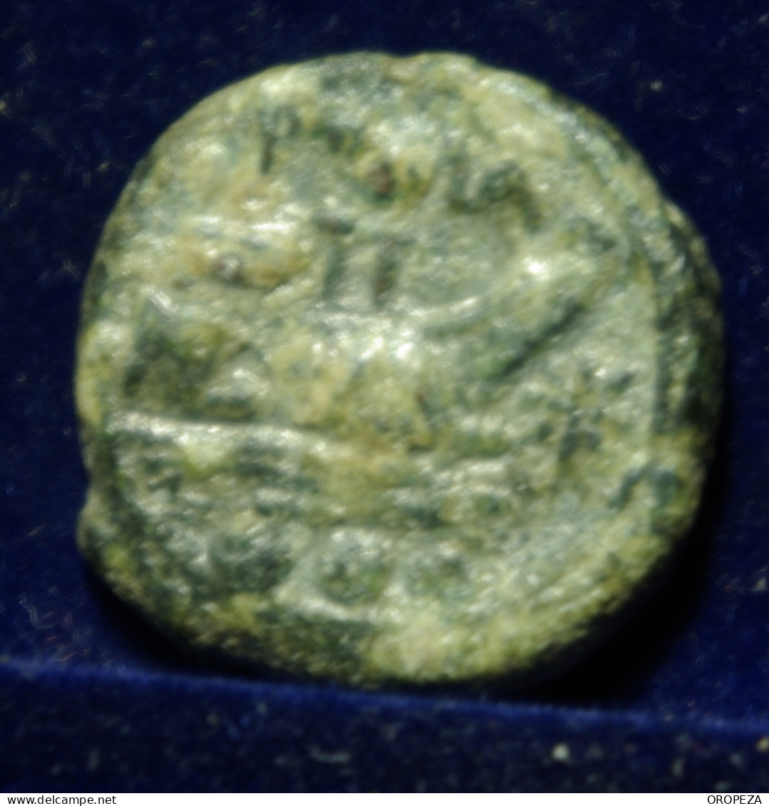 79  -  BONITO  SEXTANTE  DE  JANO - SERIE SIMBOLOS -   MARIPOSA  - MBC - Republiek (280 BC Tot 27 BC)