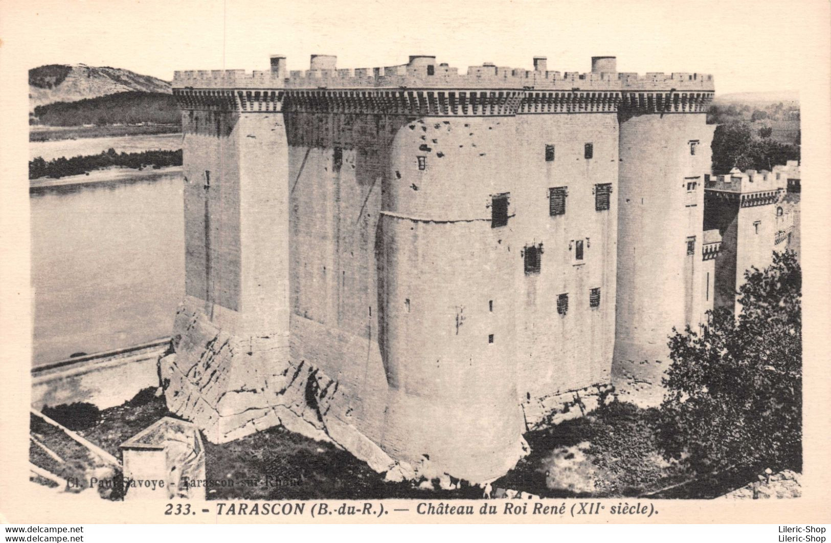 [13] TARASCON - Lot De 4 Cpa  - Château Du Roi René Et Une Vue Générale Prise Du Château De Montmorency à Beaucaire ♥♥♥ - Tarascon