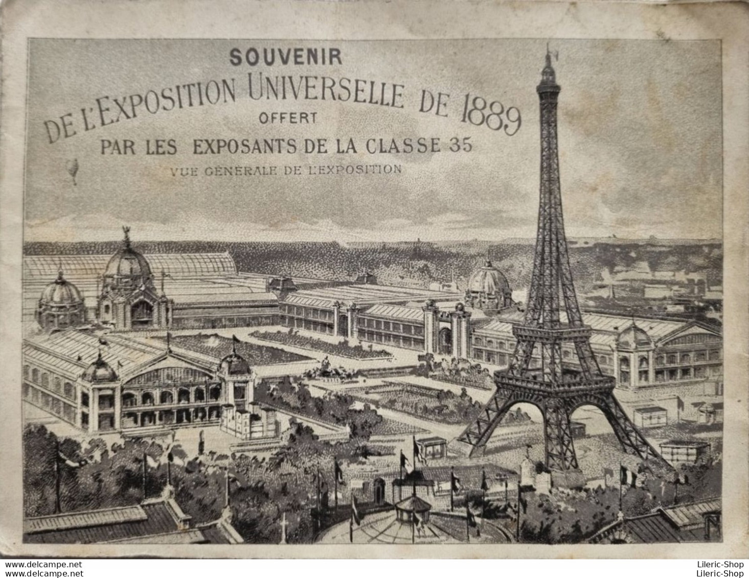 PARIS - Souvenir De L'Exposition Universelle De 1889 - Offert Par Les Exposants De La Classe 35 - Fascicule En Accordéon - Programas