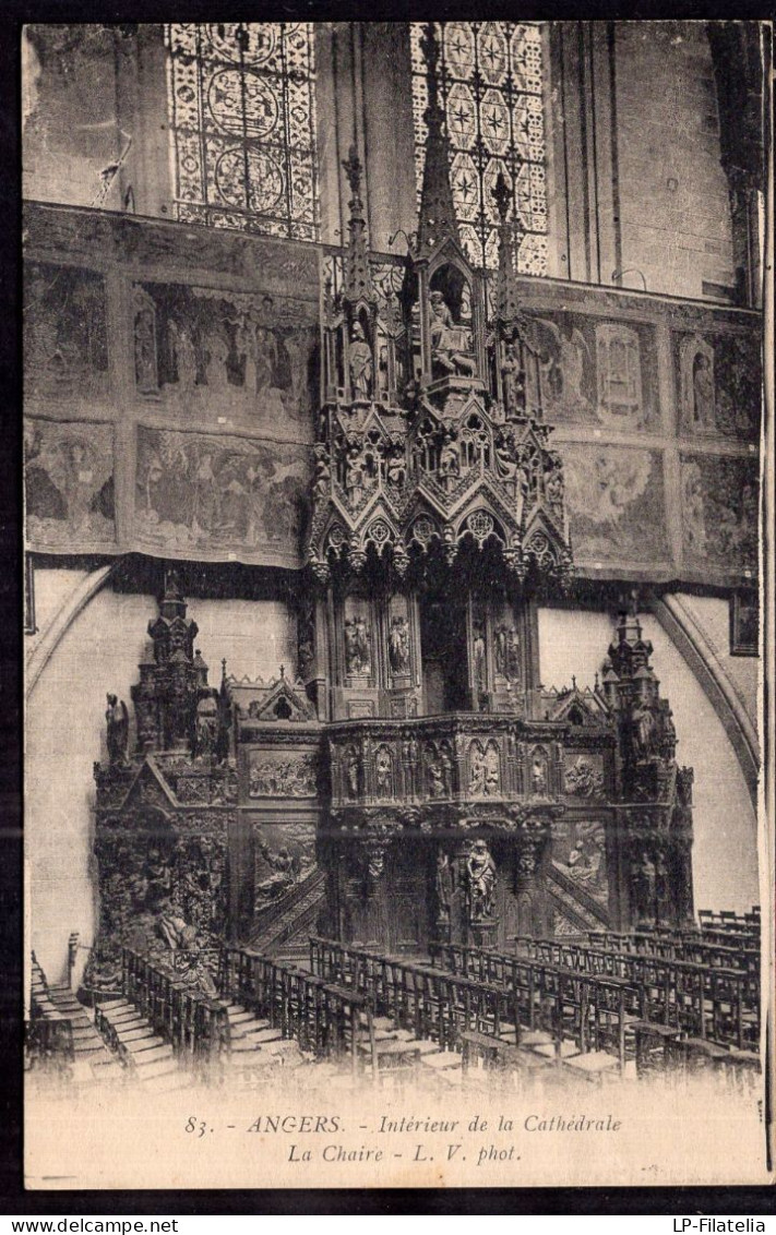 France - Angers - Intérieur De La Cathédrale - La Chaire - Angers