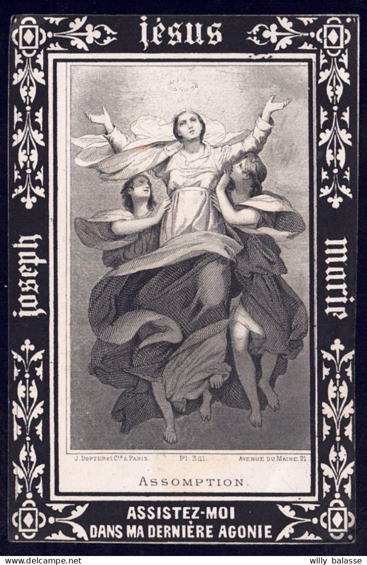 ++ Image Religieuse - Image Pieuse - Faire Part Décès - BOUZET - Art - GOLZINNES  1831 - 1896 - Ed. Dopter  // - Images Religieuses