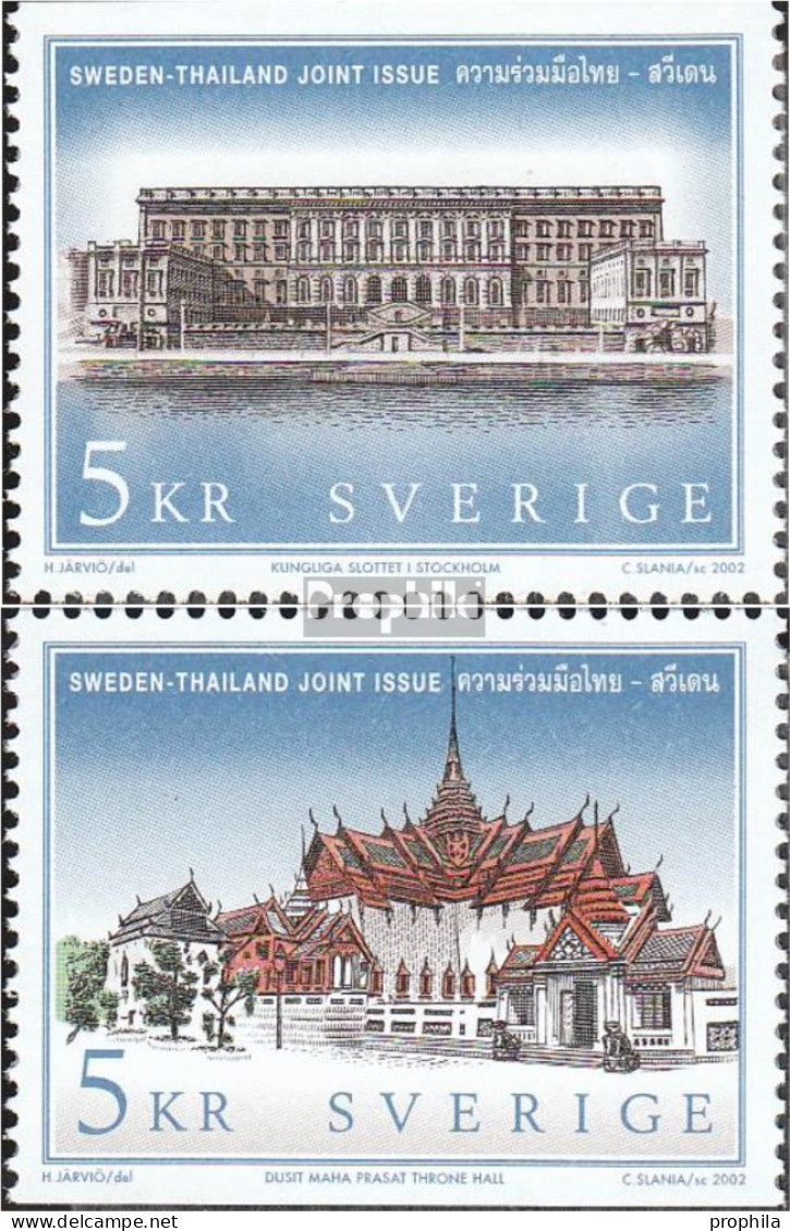 Schweden 2320-2321 (kompl.Ausg.) Postfrisch 2002 Paläste - Ungebraucht