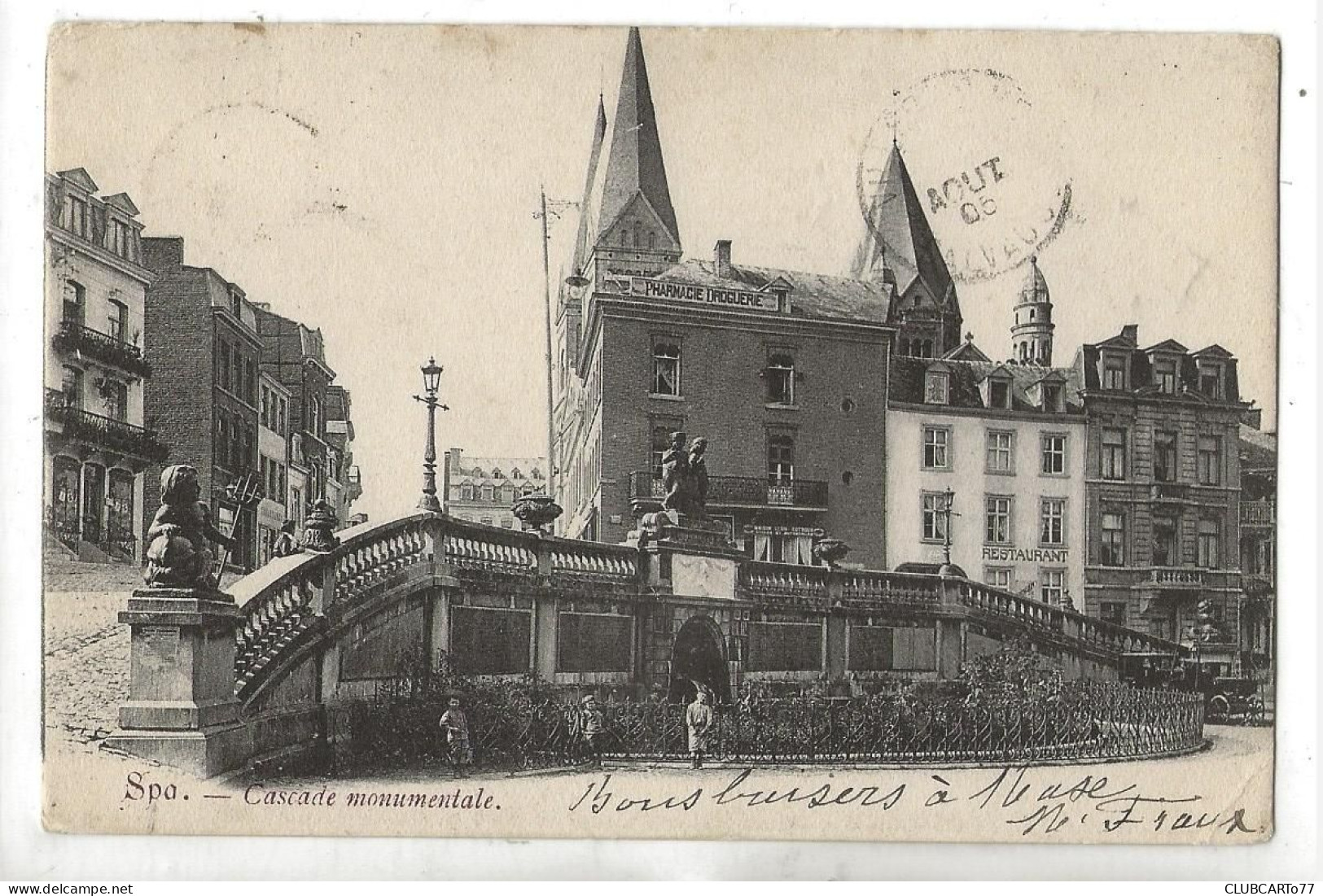 Spa (Belgique, Liège) : Le Monument Dit "La Cascade Monumental" En 1905 (animé) PF. - Spa