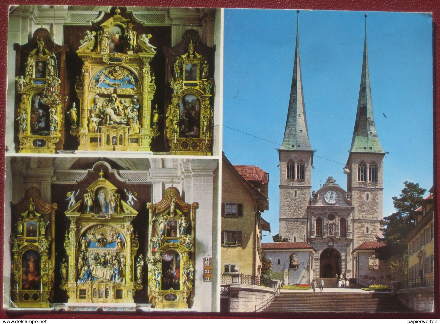 Luzern - Mehrbildkarte "Hofkirche" - Lucerna