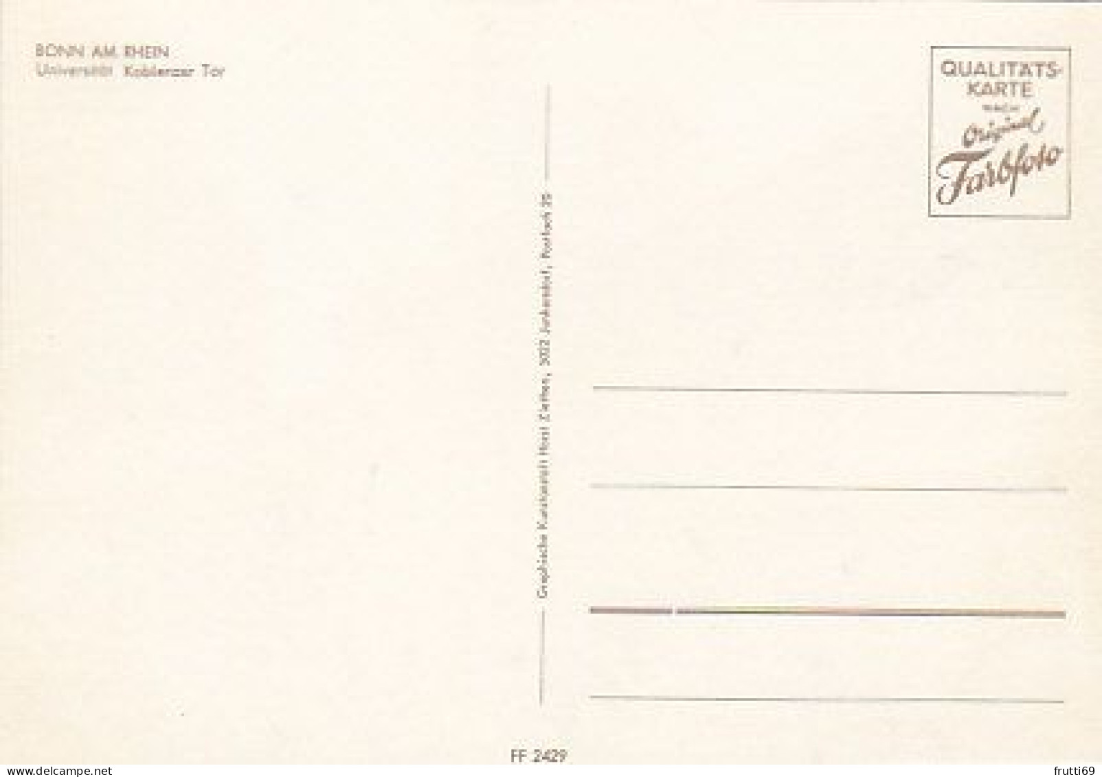 AK 211851 GERMANY - Bonn - Universität Koblenzer Tor - Bonn