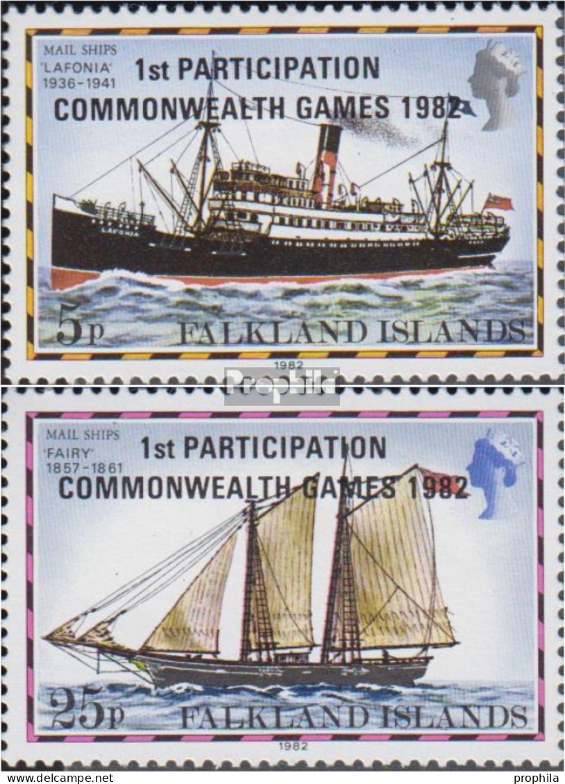 Falklandinseln 355-356 (kompl.Ausg.) Postfrisch 1982 Commonwealth Spiele - Falkland