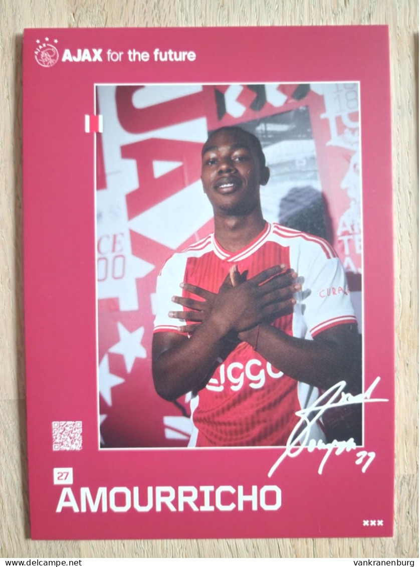 Card Amourricho - Ajax Amsterdam - 2023-2024 - Football - Soccer - Voetbal - Fussball - OSV Amsterdam Zeeburgia - Football