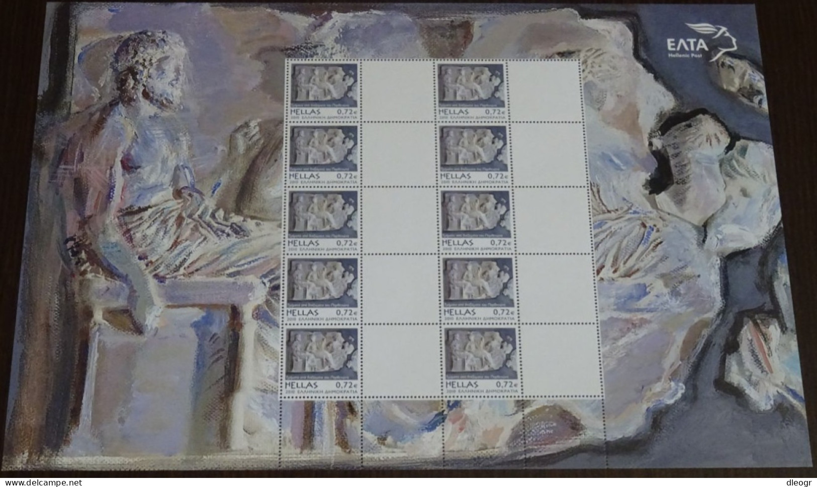 Greece 2010 Acropolis Museum Set Of 2 Personalized Sheet With Blank Labels MNH - Unused Stamps