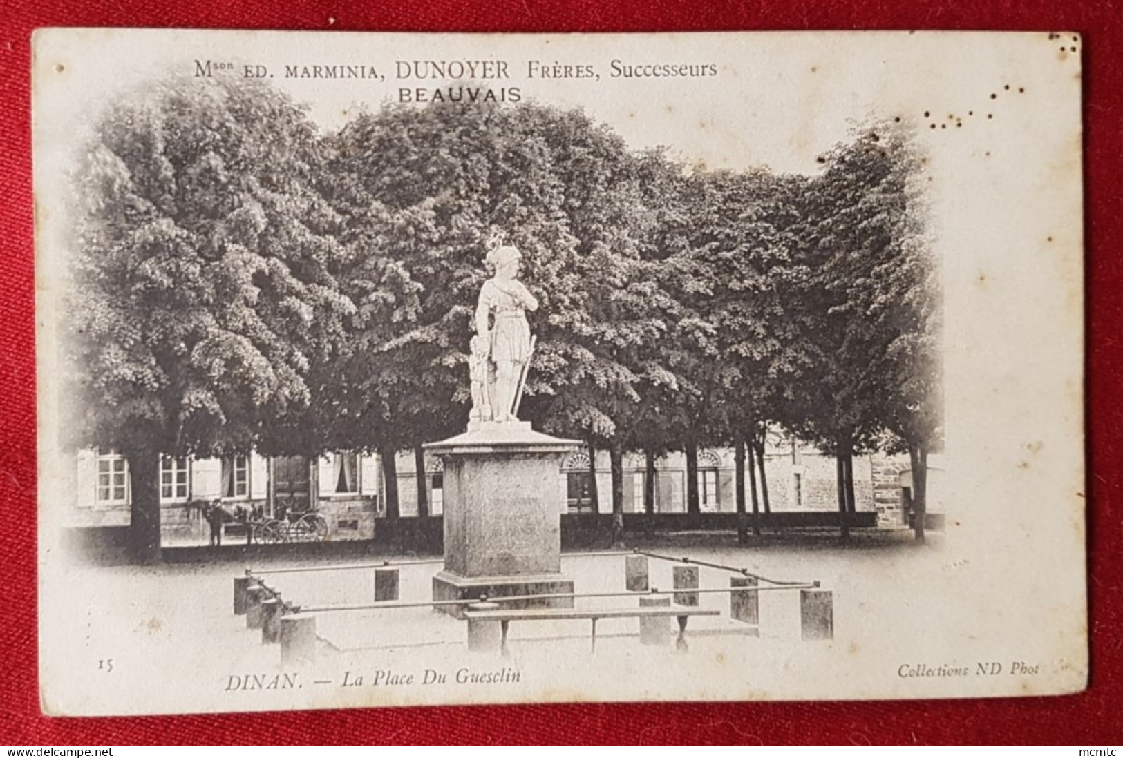CPA - Dinan - La Place Du Guesclin - Mon ED.Marminia, DUNOYER Frères, Successeurs Beauvais - Dinan