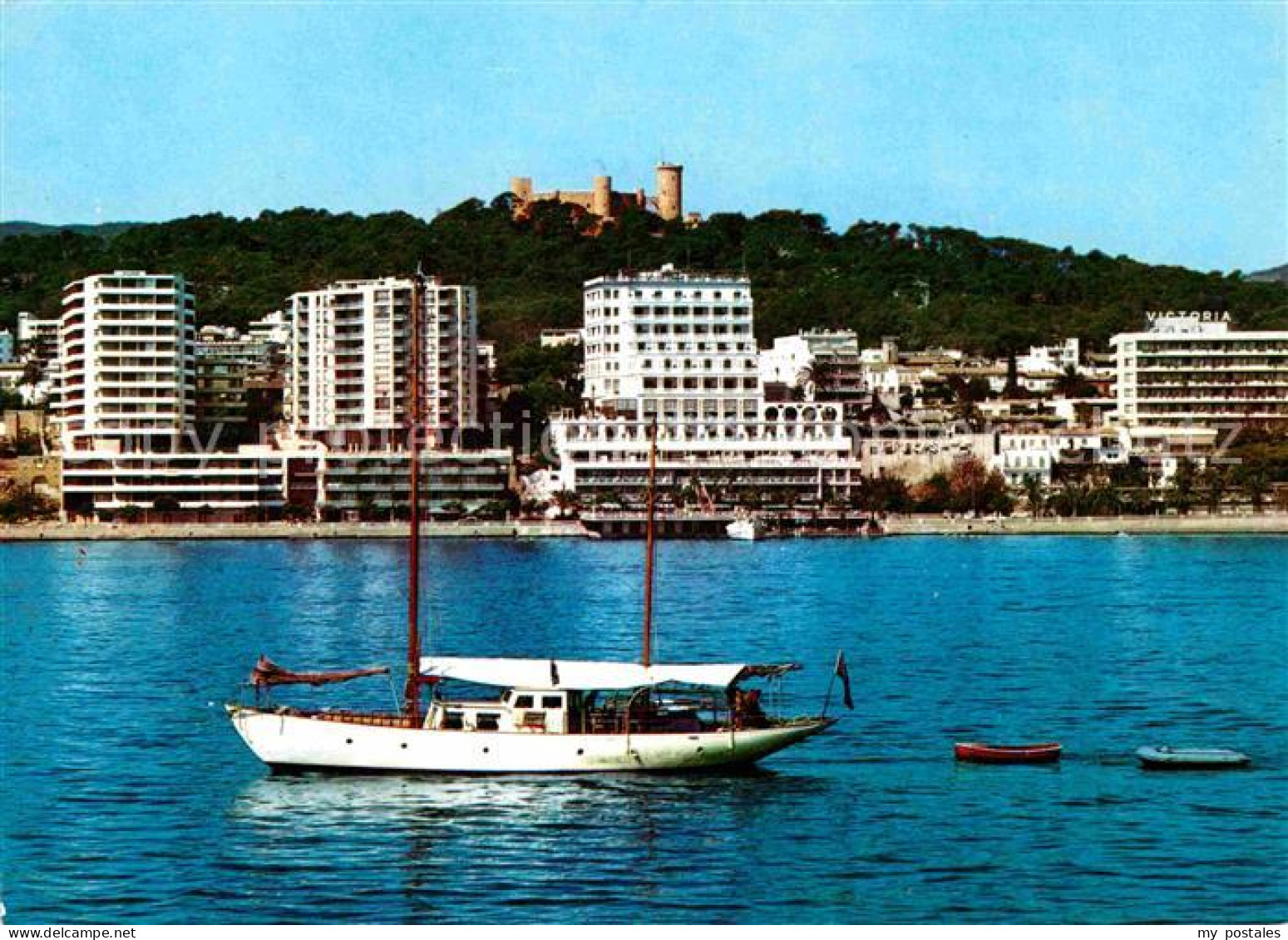 72681775 Palma De Mallorca Segelboot Ansicht Vom Meer Aus Palma De Mallorca - Autres & Non Classés